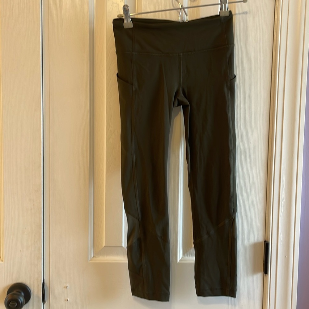 Lululemon Olive Green Leggings, Size 2